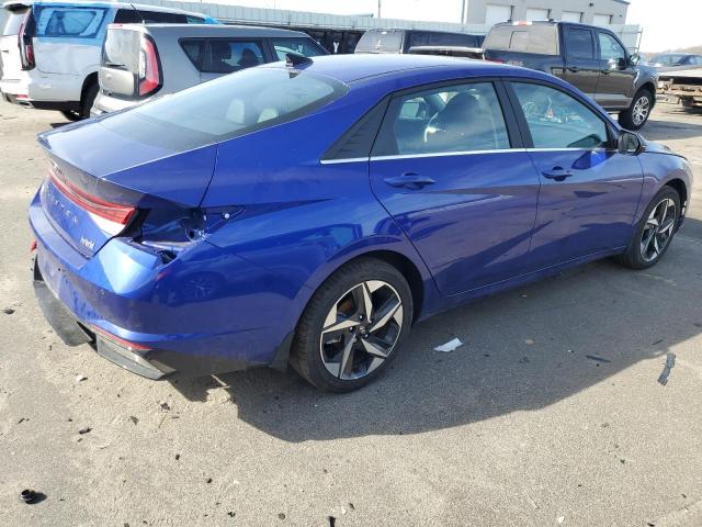 KMHLN4AJ4PU081449 - 2023 HYUNDAI ELANTRA LIMITED BLUE photo 3