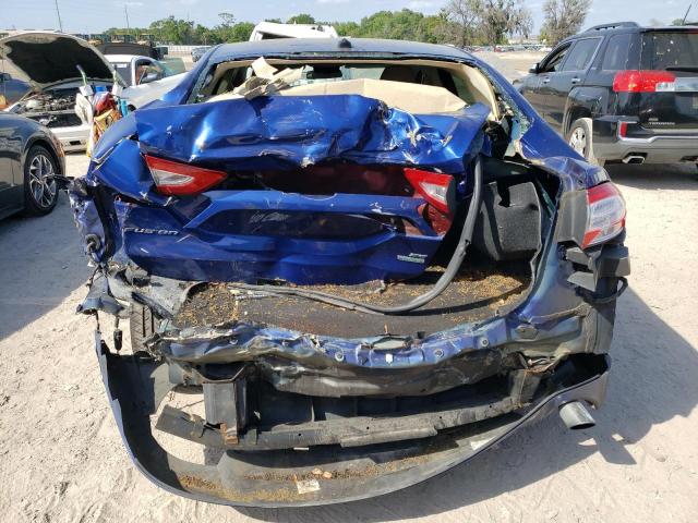 3FA6P0HD4FR275074 - 2015 FORD FUSION SE BLUE photo 6