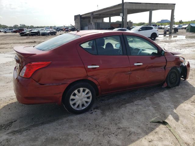 3N1CN7AP9KL811114 - 2019 NISSAN VERSA S RED photo 3