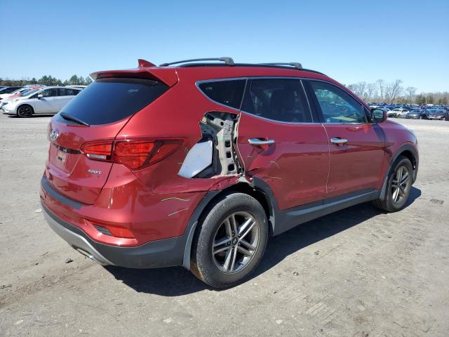 5XYZU3LB5HG494081 - 2017 HYUNDAI SANTA FE S RED photo 3