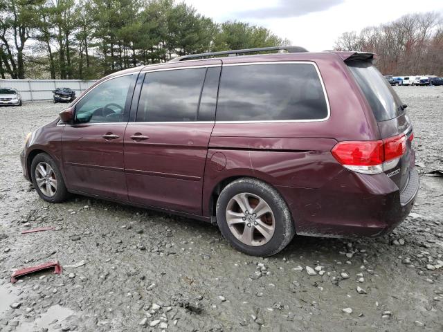 5FNRL38979B054283 - 2009 HONDA ODYSSEY TOURING BURGUNDY photo 2