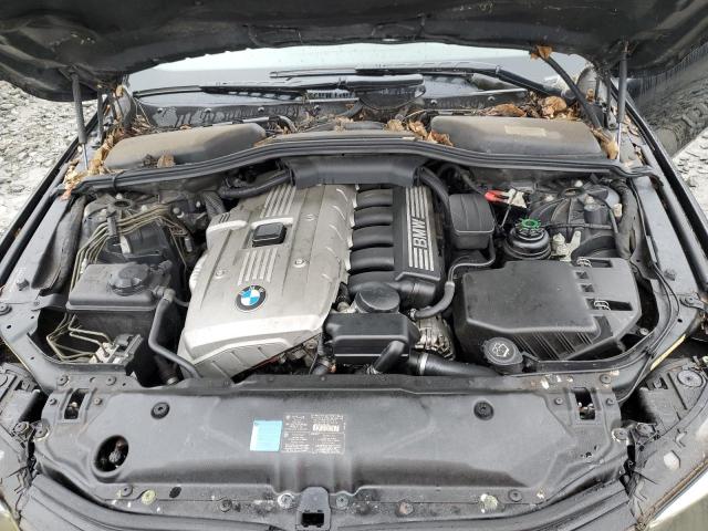 WBANE73596CM43436 - 2006 BMW 5 SERIES I BLACK photo 11
