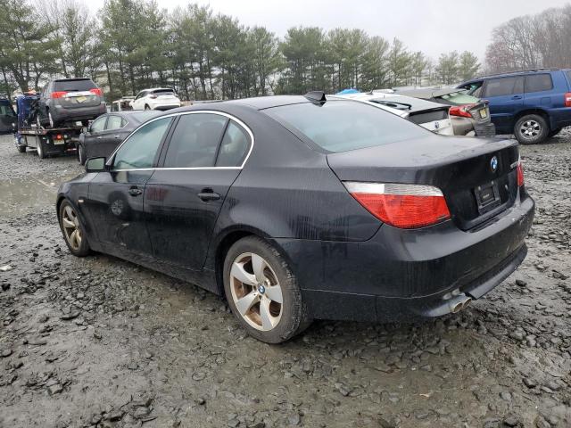 WBANE73596CM43436 - 2006 BMW 5 SERIES I BLACK photo 2