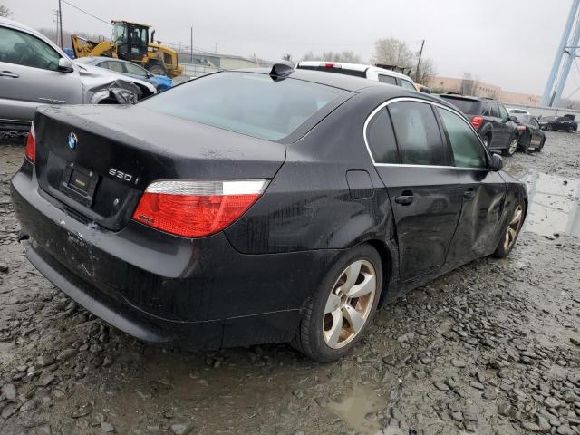 WBANE73596CM43436 - 2006 BMW 5 SERIES I BLACK photo 3