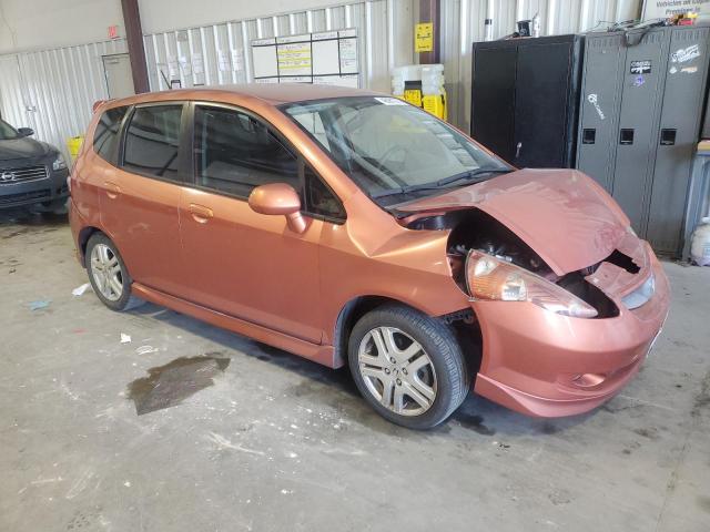 JHMGD38627S045905 - 2007 HONDA FIT S TAN photo 4