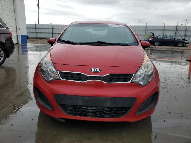 KNADN5A3XC6041551 - 2012 KIA RIO EX RED photo 5