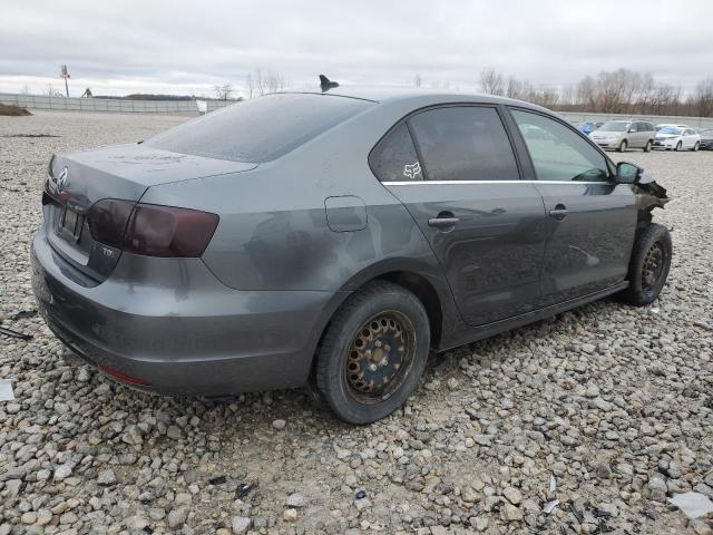 3VW3L7AJ3DM274605 - 2013 VOLKSWAGEN JETTA TDI GRAY photo 3