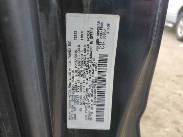 5TESN92N04Z385086 - 2004 TOYOTA TACOMA XTRACAB PRERUNNER გრაფიტი ფოტო 12