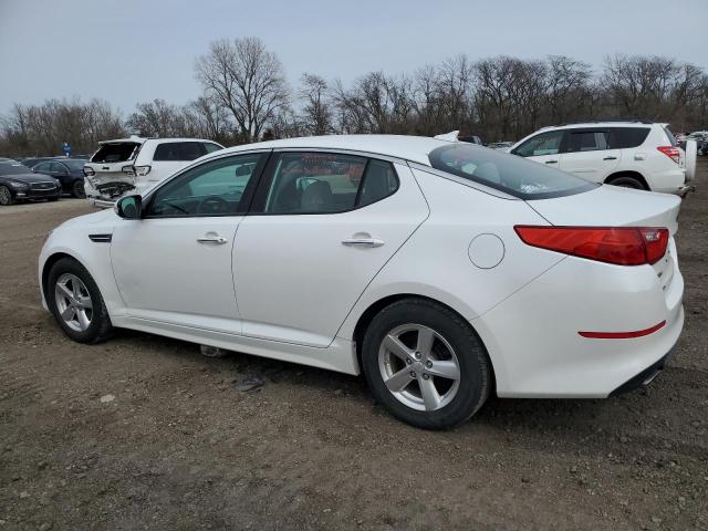 KNAGM4A78F5642139 - 2014 KIA OPTIMA LX WHITE photo 2