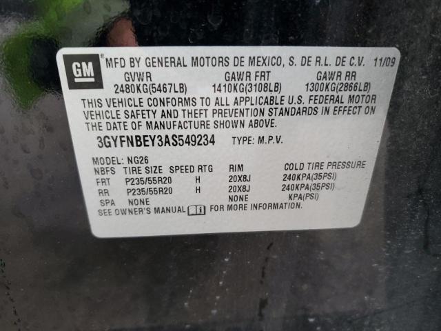 3GYFNBEY3AS549234 - 2010 CADILLAC SRX PERFORMANCE COLLECTION Noir photo 13