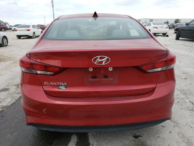 5NPD84LF3JH255862 - 2018 HYUNDAI ELANTRA SEL RED photo 6