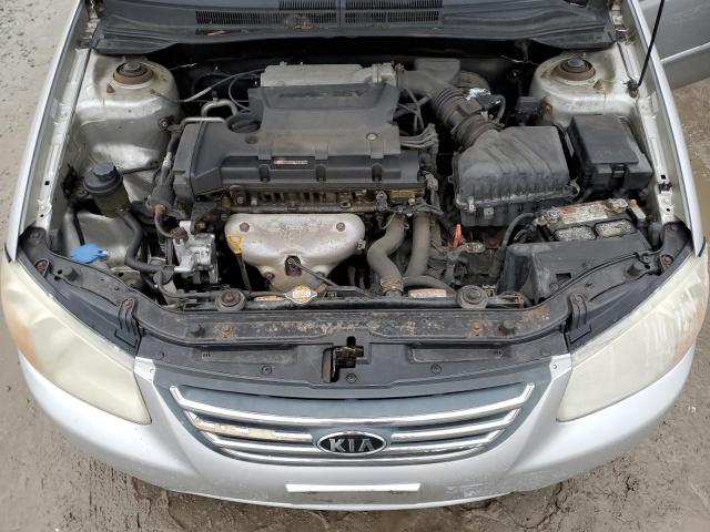 KNAFE121785525429 - 2008 KIA SPECTRA EX SILVER photo 11