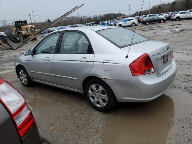 KNAFE121785525429 - 2008 KIA SPECTRA EX SILVER photo 2