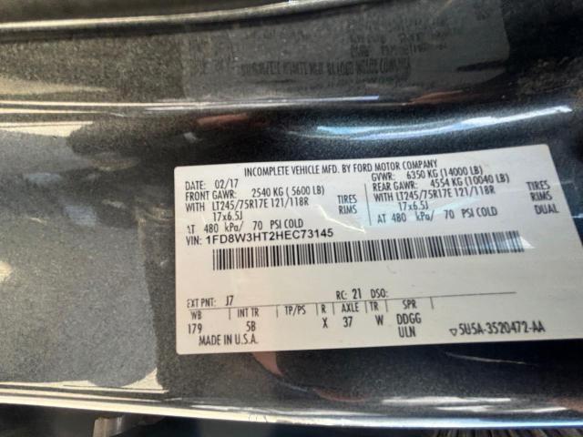 1FD8W3HT2HEC73145 - 2017 FORD F350 SUPER DUTY GRAY photo 10