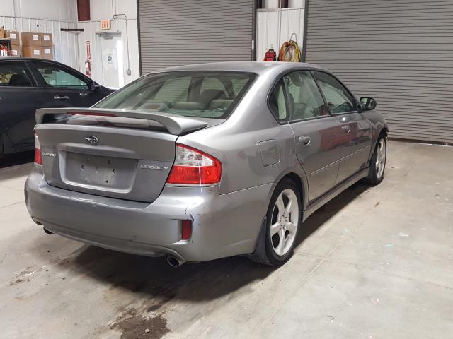 4S3BL616497223376 - 2009 SUBARU LEGACY 2.5I SILVER photo 4