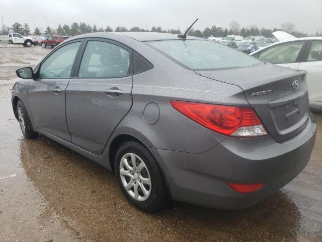 KMHCT4AE0EU752072 - 2014 HYUNDAI ACCENT GLS GRAY photo 2