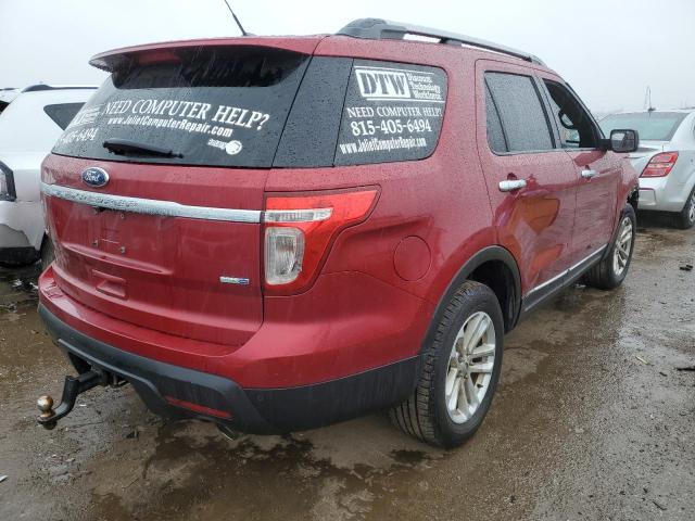 1FM5K8D84EGA12600 - 2014 FORD EXPLORER XLT RED photo 3