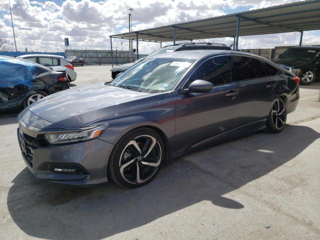 1HGCV2F35KA007391 - 2019 HONDA ACCORD SPORT GRAY photo 1