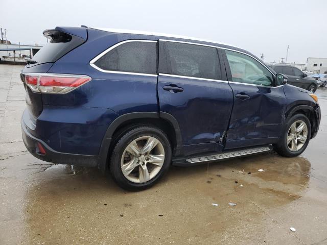 5TDYKRFH9FS097199 - 2015 TOYOTA HIGHLANDER LIMITED BLUE photo 3