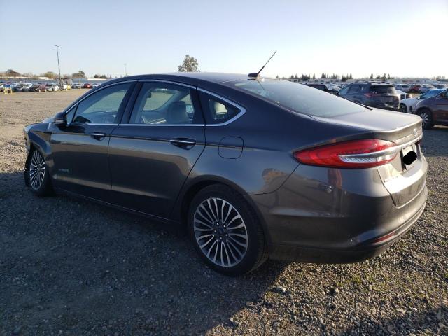 3FA6P0LU9JR277760 - 2018 FORD FUSION SE HYBRID GRAY photo 2