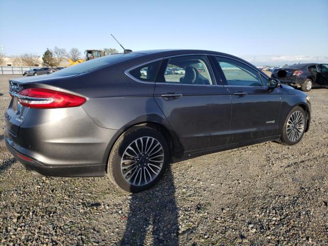 3FA6P0LU9JR277760 - 2018 FORD FUSION SE HYBRID GRAY photo 3