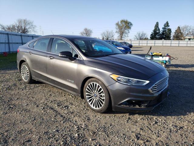 3FA6P0LU9JR277760 - 2018 FORD FUSION SE HYBRID GRAY photo 4