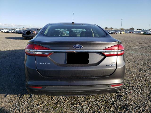 3FA6P0LU9JR277760 - 2018 FORD FUSION SE HYBRID GRAY photo 6