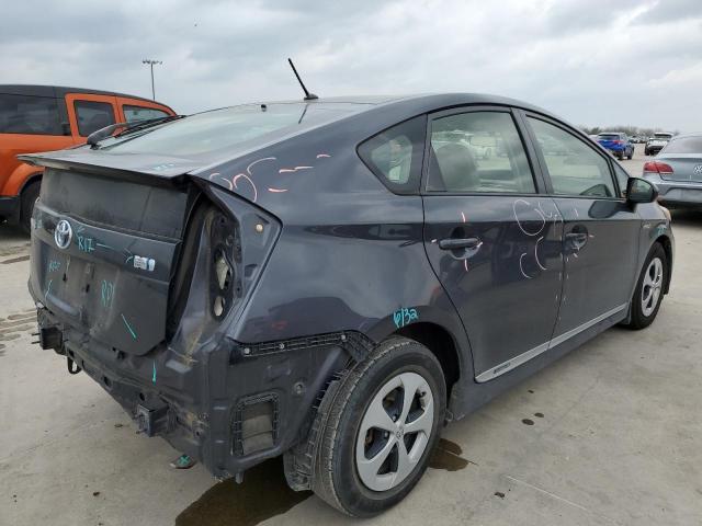 JTDKN3DU3E1742256 - 2014 TOYOTA PRIUS GRAY photo 3