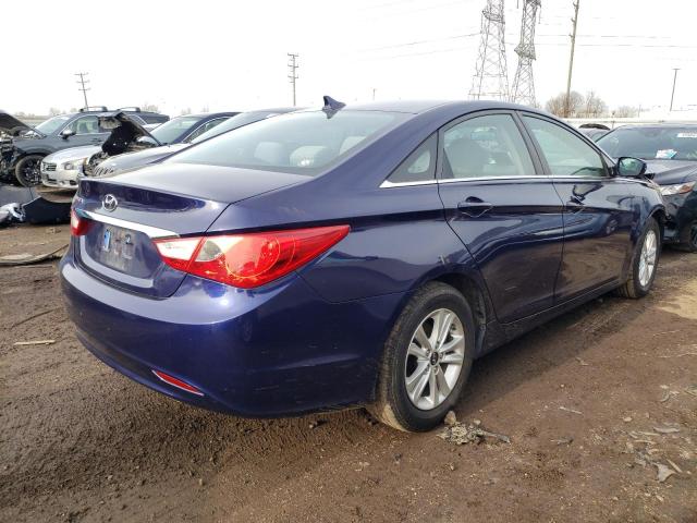 5NPEB4ACXBH080719 - 2011 HYUNDAI SONATA GLS BLUE photo 3