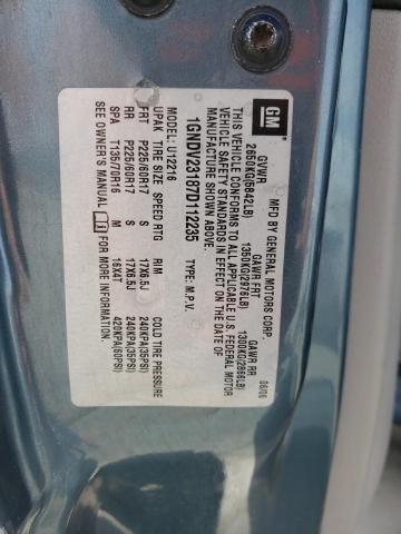 1GNDV23187D112235 - 2007 CHEVROLET UPLANDER LS ლურჯი ფოტო 12