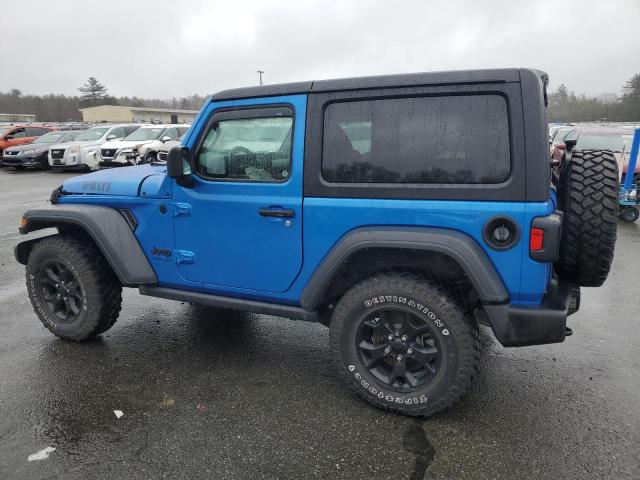 1C4GJXAG6NW204290 - 2022 JEEP WRANGLER SPORT BLUE photo 2