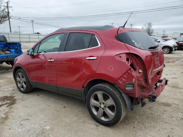 KL4CJASB1EB759289 - 2014 BUICK ENCORE MAROON photo 2