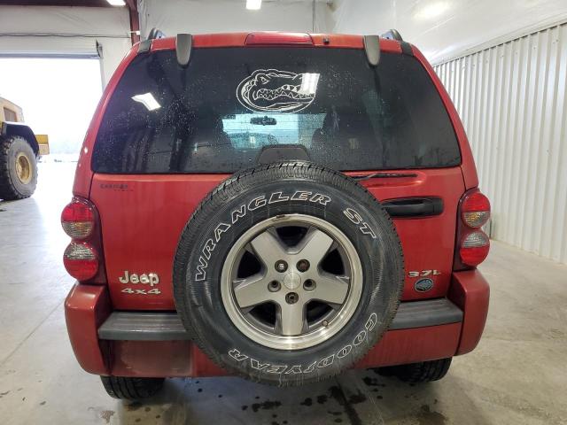 1J4GL38K15W645591 - 2005 JEEP LIBERTY RENEGADE RED photo 6