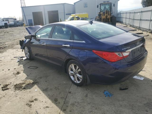 5NPEC4AC8DH655464 - 2013 HYUNDAI SONATA SE BLUE photo 2