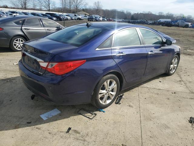 5NPEC4AC8DH655464 - 2013 HYUNDAI SONATA SE BLUE photo 3