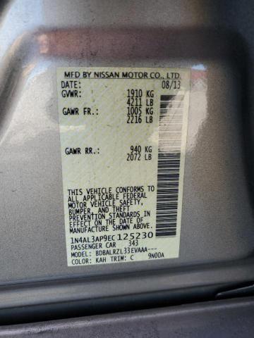 1N4AL3AP9EC125230 - 2014 NISSAN ALTIMA 2.5 SILVER photo 13