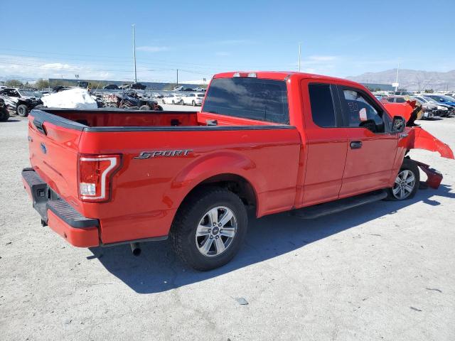 1FTEX1C86FKF13064 - 2015 FORD F150 SUPER CAB RED photo 3