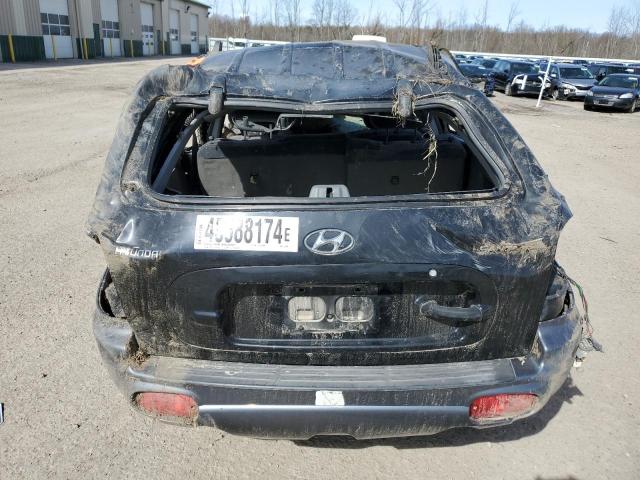 KM8SB12B14U625296 - 2004 HYUNDAI SANTA FE GL BLACK photo 6