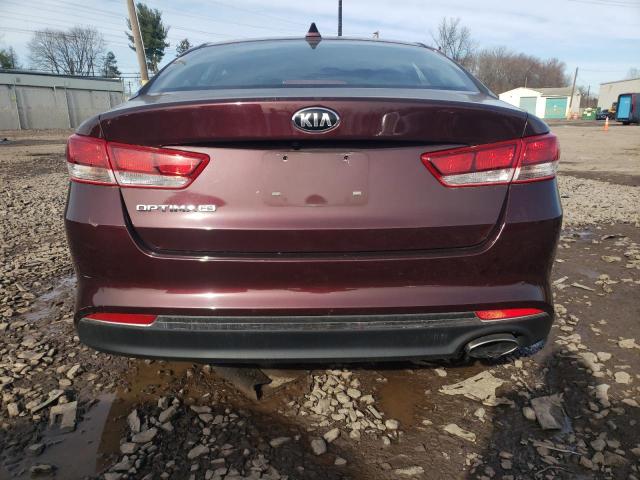 5XXGT4L37HG137661 - 2017 KIA OPTIMA LX MAROON photo 6