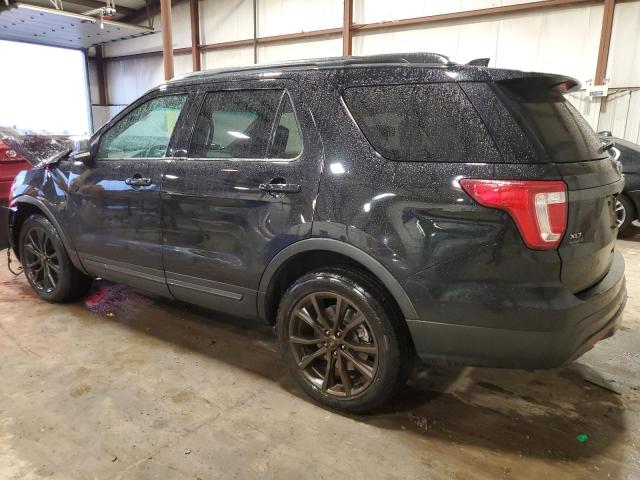 1FM5K8D85HGA53483 - 2017 FORD EXPLORER XLT BLACK photo 2