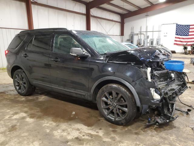 1FM5K8D85HGA53483 - 2017 FORD EXPLORER XLT BLACK photo 4