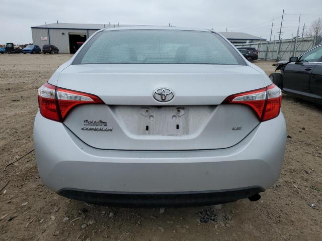 2T1BURHE3EC188754 - 2014 TOYOTA COROLLA L SILVER photo 6