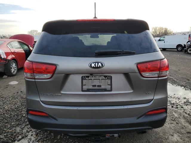 5XYPGDA57HG290299 - 2017 KIA SORENTO LX GRAY photo 6