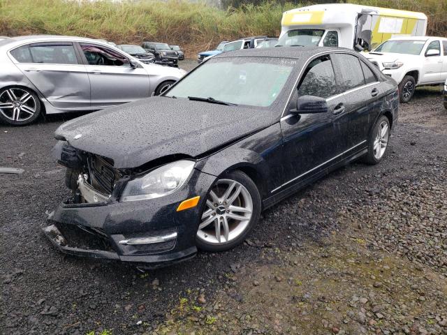 WDDGF4HB9DA781553 - 2013 MERCEDES-BENZ C 250 BLACK photo 1