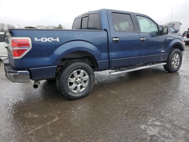 1FTFW1ET6EFB13795 - 2014 FORD F150 SUPERCREW BLUE photo 3