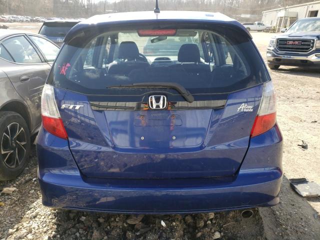 JHMGE88429S016576 - 2009 HONDA FIT SPORT BLUE photo 6