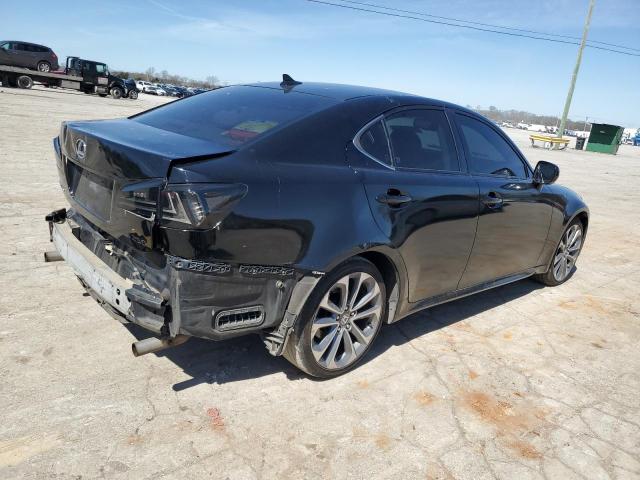 JTHBK262975047319 - 2007 LEXUS IS 250 BLACK photo 3