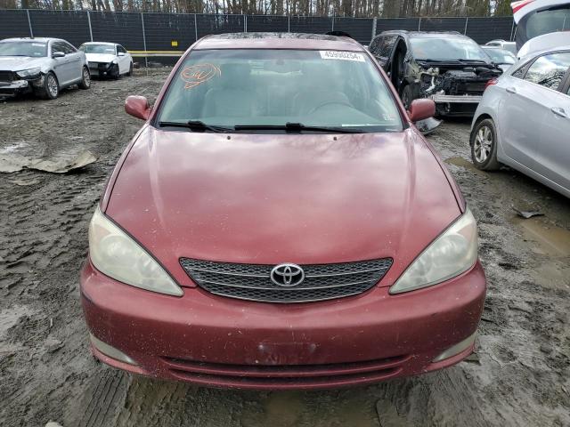 4T1BF30K34U063114 - 2004 TOYOTA CAMRY LE RED photo 5