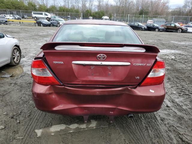 4T1BF30K34U063114 - 2004 TOYOTA CAMRY LE RED photo 6