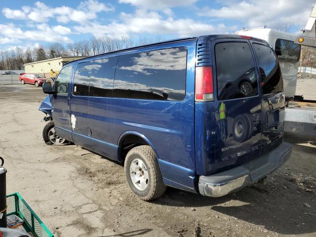 1GNFG65R811212695 - 2001 CHEVROLET EXPRESS G1 BLUE photo 2